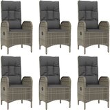  9-dijelni vrtni blagovaonski set crno-sivi od poliratana | shoptok.hr