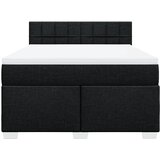  Krevet s oprugama i madracem crni 160x200 cm od tkanine | shoptok.hr