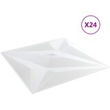  Zidne panele 24 pcs Bijela zvijezda 50 x 50 cm XPS pjena | shoptok.hr