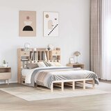 vidaXL Knjižna postelja brez vzmetnice 140x200 cm trdna borovina | Shoptok.si