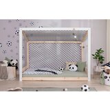 MID.YOU Nizka Postelja Soccer, Naravne Barve, Bela, Pravi Les, 90x200 | Shoptok.si