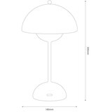  LED punjiva dodirna stona lampa COSTA LED/3W/5V 2400 mAh 3000-6000K bela | Eponuda.com