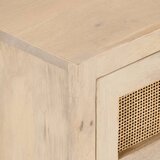  Noćni ormarić 40 x 30 x 50 cm od masivnog drva manga i željeza | shoptok.hr