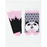 Denokids Panda & Crema Girl Socks 2 Pack