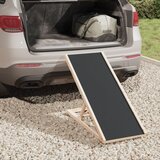  Rampa za pse siva 100 x 40 cm od masivne jelovine | shoptok.hr