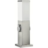  Brilagi - Spoljašnja lampa sa 2 SCHUKO utičnice NOVA 1xE27/15W/230V 40 cm IP44 hrom | Eponuda.com