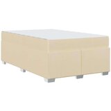  Konstrukcija postelje z vzmetnico krema 120 x 200 cm blago, (5000126913) | Shoptok.si