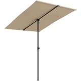  Vrtni suncobran s aluminijskom šipkom 2 x 1 5 m smeđe-sivi | shoptok.hr