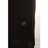Kesi Włoski Plus Size women's oversized sweater dress with mohair and pocket brown | shoptok.hr