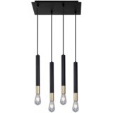 Vidik 23202 VISEĆA SVJETILJKA 4xE27 METALNE TUBE SA ZLATNIM VISILICA | shoptok.hr