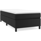 The Living Store Posteljni okvir črn 100x200 cm umetno usnje - Posteljni Okvir, (21530272) | Shoptok.si