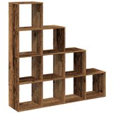 Sobna pregrada/regal za knjige 4 razina 131,5x29x131,5cm drveni | Shoptok.si