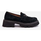VINCEZA Massive Women's Suede Moccasins Black Neloria | shoptok.hr