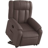 Naslonjač na podizanje od umjetne kože smeđi | shoptok.hr