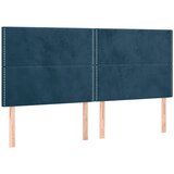  Uzglavlje tamnoplavo 160x5x118/128 cm baršunasto | shoptok.hr