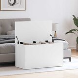  Škrinja za pohranu bijela 84 x 42 x 46 cm od konstruiranog drva | shoptok.hr