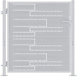  Vrtna vrata Srebrno 85 x 97 cm Nehrđajući čelik | shoptok.hr