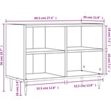 TV ormarić siva boja betona 69,5x30x50 cm konstruirano drvo | shoptok.hr