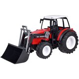  Crveni traktor veliki buldožer pokretna ruka veliki kotači rc0666 | shoptok.hr