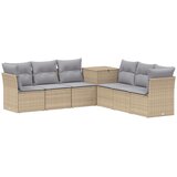  Set sofe 7 kom. Bež i svijetlo siva 234 x 234 x 85 cm | Shoptok.si