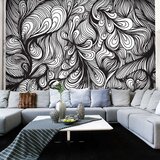  Tapeta - Black and white retro style 200x154 Cijene