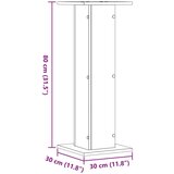 vidaXL Stojalo za zvočnike 2 kosa rjavi hrast 30x30x80 cm inž. les | Shoptok.si