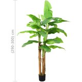 vidaXL umjetno drvo banane s posudom 300 cm zeleno | shoptok.hr