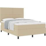  Postelja s podjemom z vzmetnico svetlo zeleno sivo 140x200 cm kordurojska tkanina, (22083517) | Shoptok.si