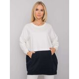 RUE PARIS Sweatshirt-RV-BL-7197.89P-white-navy blue | Shoptok.si