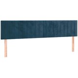  box spring s madracem LED tamnoplavi 160x200 cm baršun | shoptok.hr