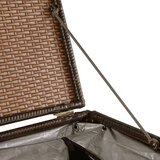 vidaXL Vrtna škatla rjava 150x100x100 cm poli ratan | Shoptok.si