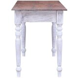  Radni stol s ladicama bijeli 117 x 57 x 75 cm obnovljeno drvo | shoptok.hr