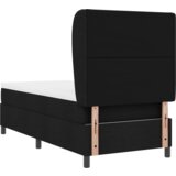  Boxspring postelja z vzmetnico Črna 90x200 cm Tkanina, (22053067) | Shoptok.si