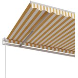 Tenda na automatsko uvlačenje 400 x 350 cm žuto-bijela | Eponuda.com