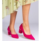 D/CEO marka niezdefiniowana Pink women's pumps made of suede Wallos | Shoptok.si