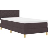  LED Box Spring Krevet Tamno smeđa 90 x 190 cm tkanina | shoptok.hr
