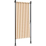  Vanjska roleta narančasto-bijela 100x270 cm od tkanine i čelika | Eponuda.com