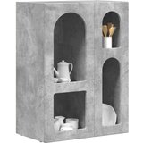  Strani šal Betonsko siva 59 x 35 x 80.5 cm Konstruiran les, (5000108593) | Shoptok.si