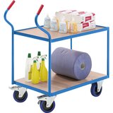 eurokraft pro industrijski mizni voziček, polno elastična kolesa, ne puščajo sledi, višini nivojev 235 / 765 mm | Shoptok.si