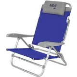 Nizek stol za na plažo nastavljiv naslon