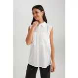Defacto Oversize Fit Shirt Collar Premium Sleeveless Shirt