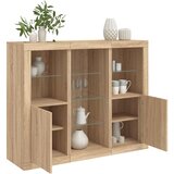  Komode s LED svjetlima 3 kom boja hrasta sonome | shoptok.hr