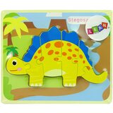  Wooden Puzzle Dinosaur Stegosaurus Yellow | shoptok.hr