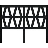  Uzglavlje za krevet crno 166 x 4 x 100 cm od masivne borovine | shoptok.hr