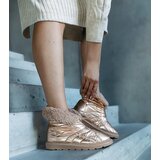 Gemre Golden insulated snow boots with drawstring Caellita | Shoptok.si