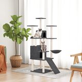  Penjalica za mačke sa stupovima za grebanje tamnosiva 154 cm | shoptok.hr