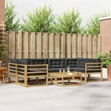  Set vanjskih sofa s jastukom 5 pcs Bijela i antracit | shoptok.hr