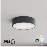 Brilagi LED RGBW stropno svetlo za kupatilo CLARE 2xE27/12W/230V prečnik 30 cm antracit IP54 u