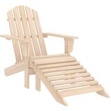 Maison Chic Vrtni Stoli - Stol za vrt Adirondack z naslonjalom za noge trden les jelke JS606, (21878964) | Shoptok.si