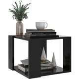  Stolić za kavu crni 40 x 40 x 30 cm od konstruiranog drva | shoptok.hr